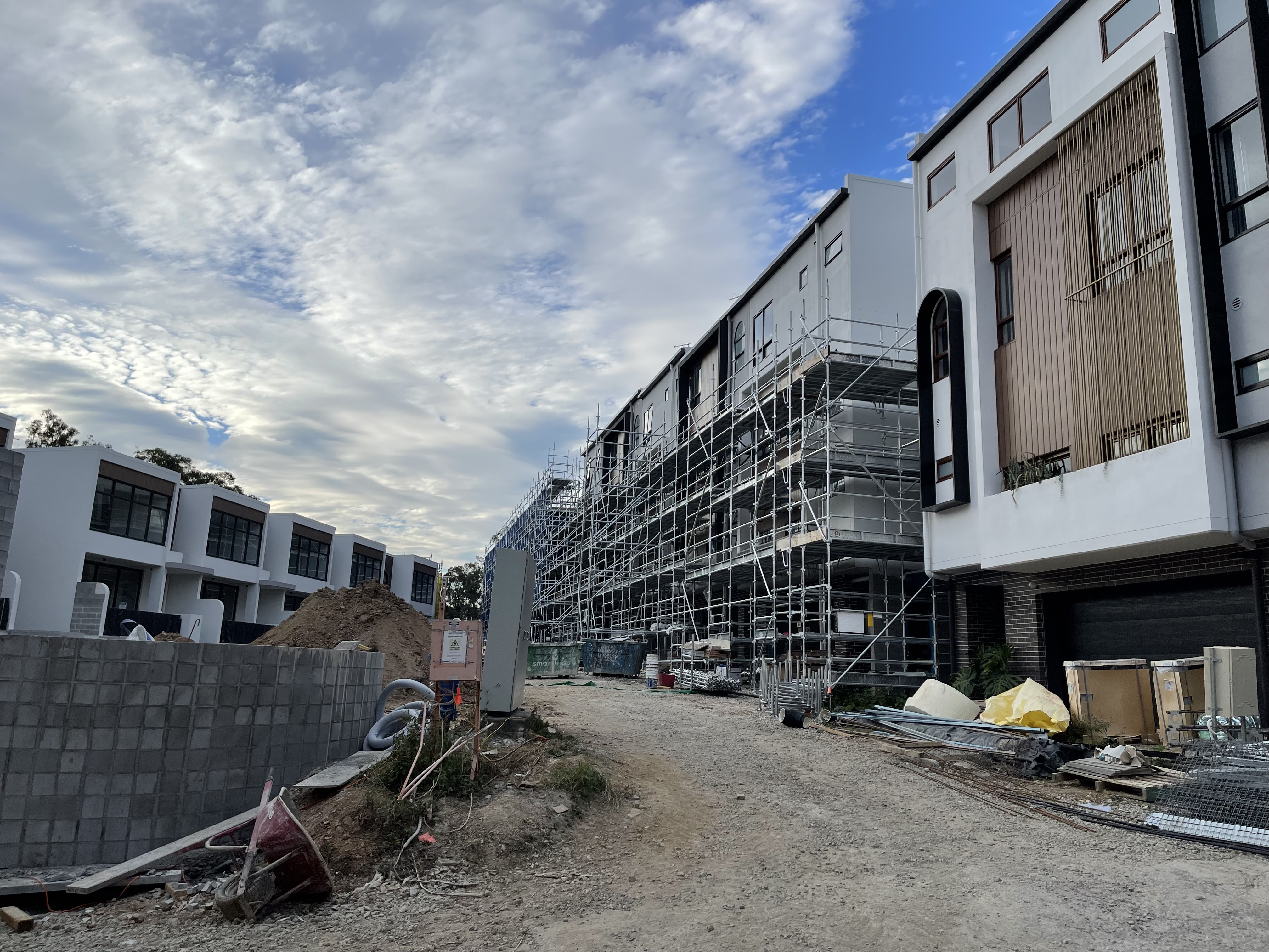 Townhouse Development Under Construction