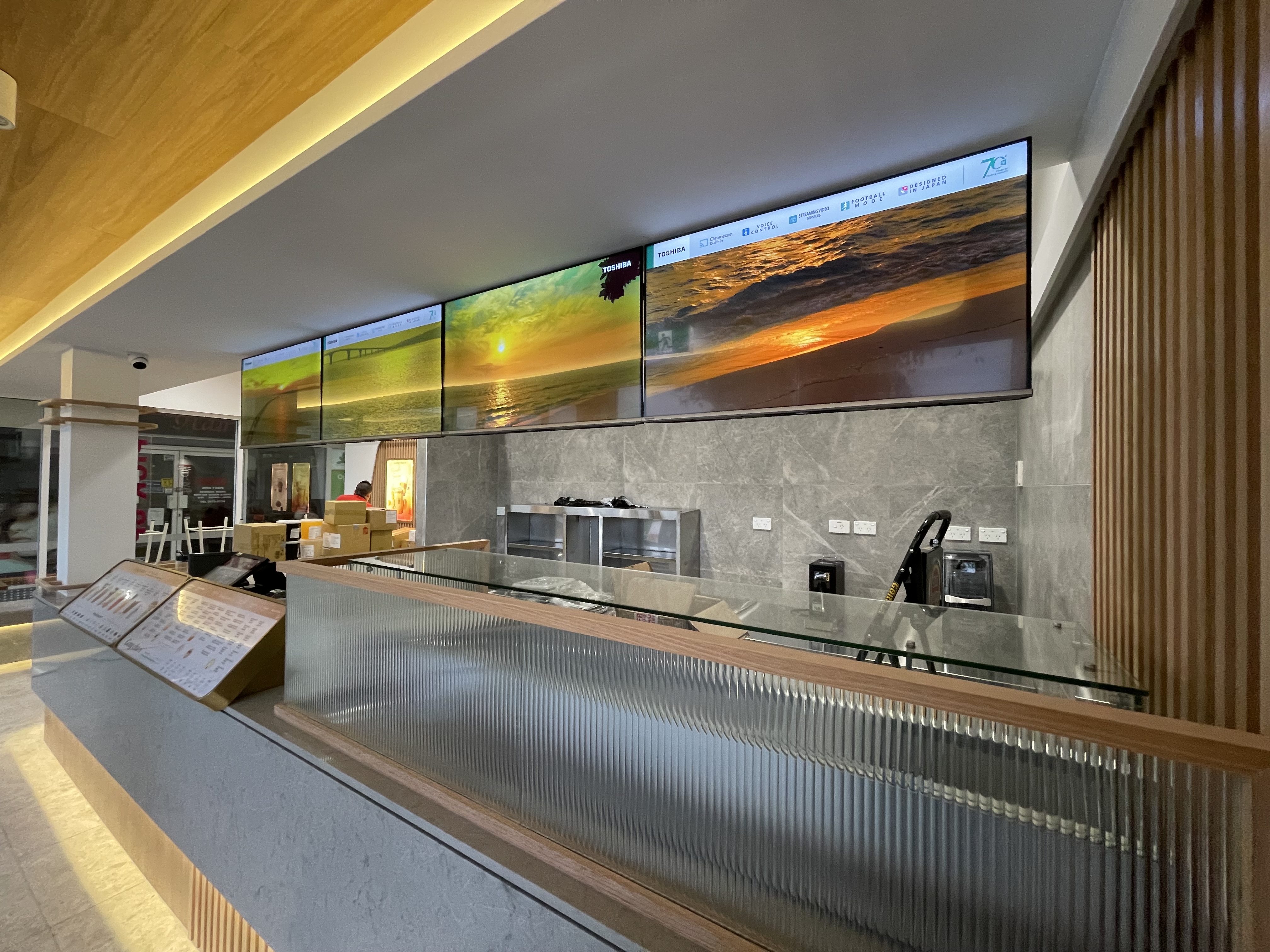 Gong Cha TV Display Wall