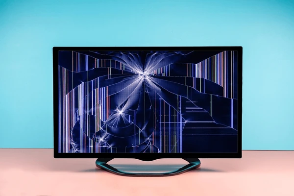 Broken TV Screen